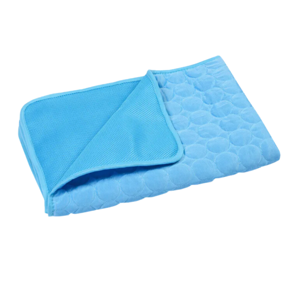 Silk Pet Cooling Pad -Blue - Ozerty
